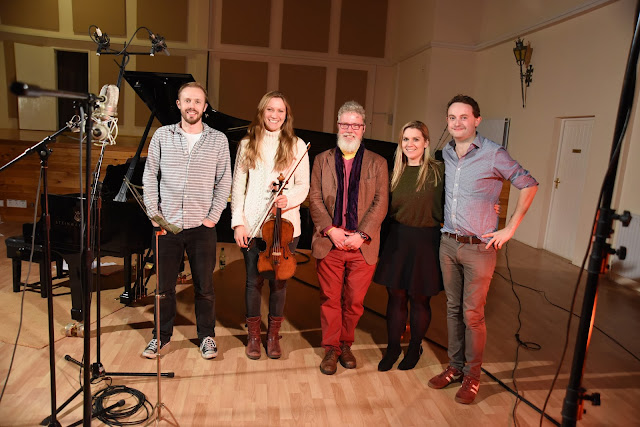 Johnny Herford, Rosalind Ventris, Robert Hugill, Anna Huntley and William Vann at Potton Hall (Photo: Andrew Walton)