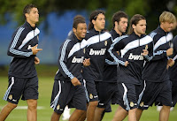 Karim benzema raul ronaldo real madrid training