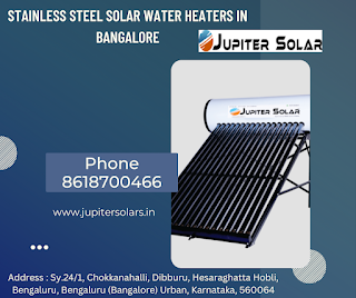 Stainless Steel Solar Water Heaters in Bangalore