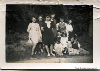 photo vintage, dimanche à la campagne en famille