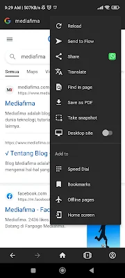 Cara Screenshot pada Mode Private Opera Browser di Android