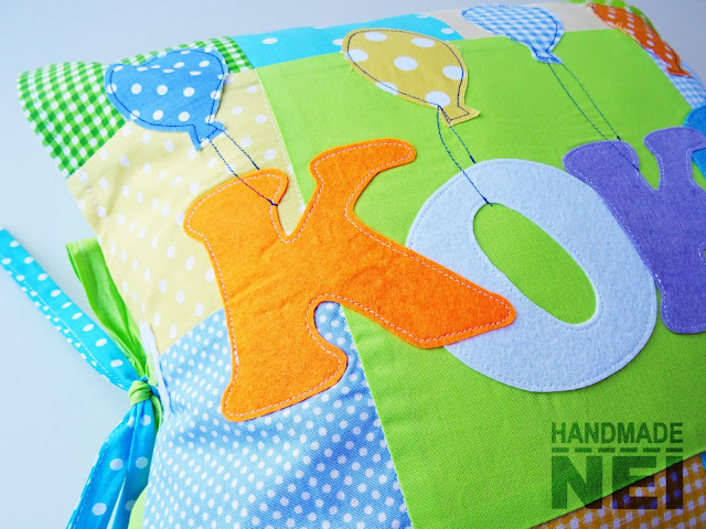 Handmade Nel: Пачуърк калъфка за възглавница "Коко"