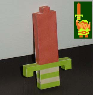 Legend of Zelda 8bit Papercrafts