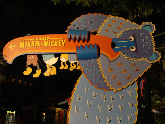 Camp Minnie Mickey Entrance Sign Disney's Animal Kingdom