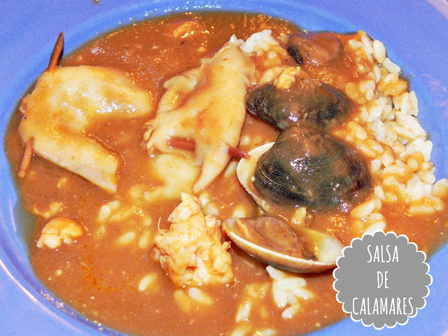 SALSA CALAMARES RELLENOS