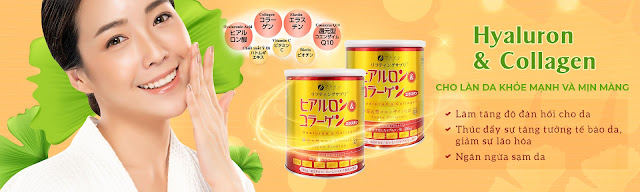 Bột rau xanh Buổi sáng xanh - Bột Hyaluron Collagen - Fine Japan