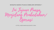 Kenapa Harus Puasa Sebelum Operasi ?