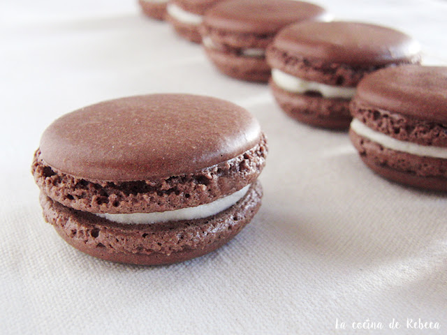 Macarons de chocolate