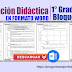 Planeación Didáctica -  Primaria 1er Grado Bloque 2 en formato word