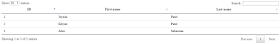 Example integrating Jquery Datatable using Angularjs