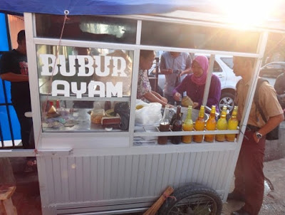 desain gerobak bubur ayam terbaru