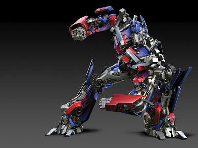 optimus prime with covered lip. the cover can be opened when he is talking