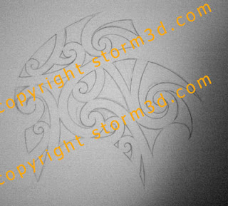shoulder upper maori tattoo design lines