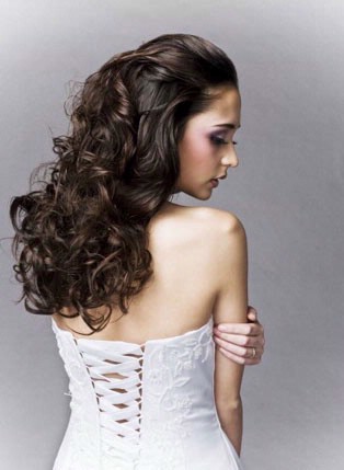 prom hairstyles half up curly. prom hairstyles half up half
