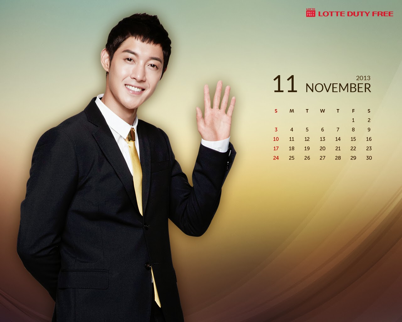 ... ) Kim Hyun Joong 김현중 Lotte Duty Free NOVEMBER Star Wallpaper