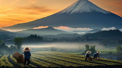 農家の朝