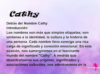 significado del nombre Cathy