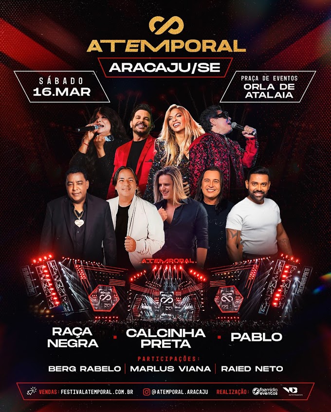 16/03/2024 Show da Calcinha Preta ATEMPORAL em Aracaju [Orla de Atalaia]