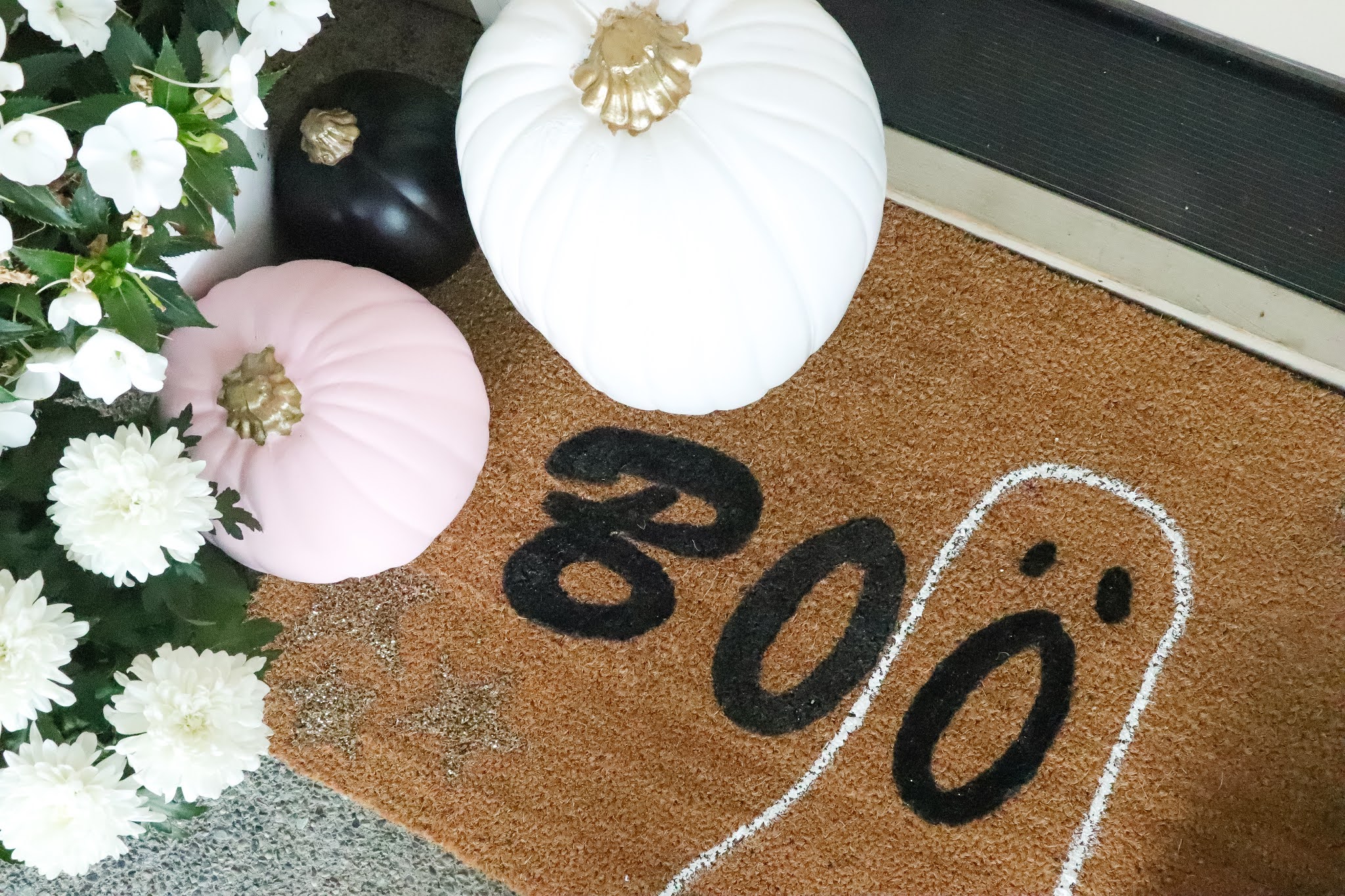 diy doormat boo