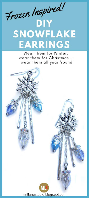 Snowflake and Icicle earrings inspiration sheet