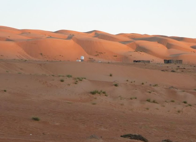 tramonto sul wahiba sands