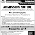 GCU University Faisalabad Admissions 2012