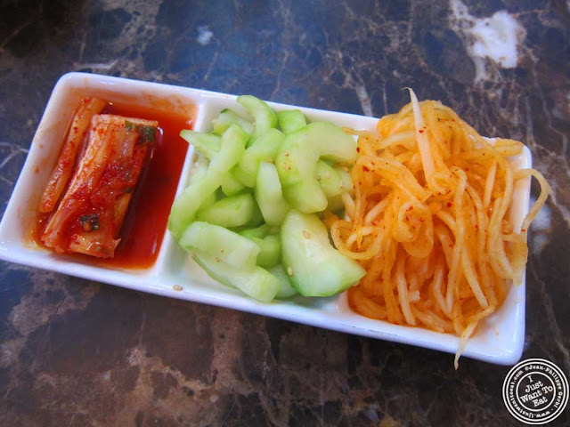 image of banchan at Bann Korean restaurant in NYC, New York