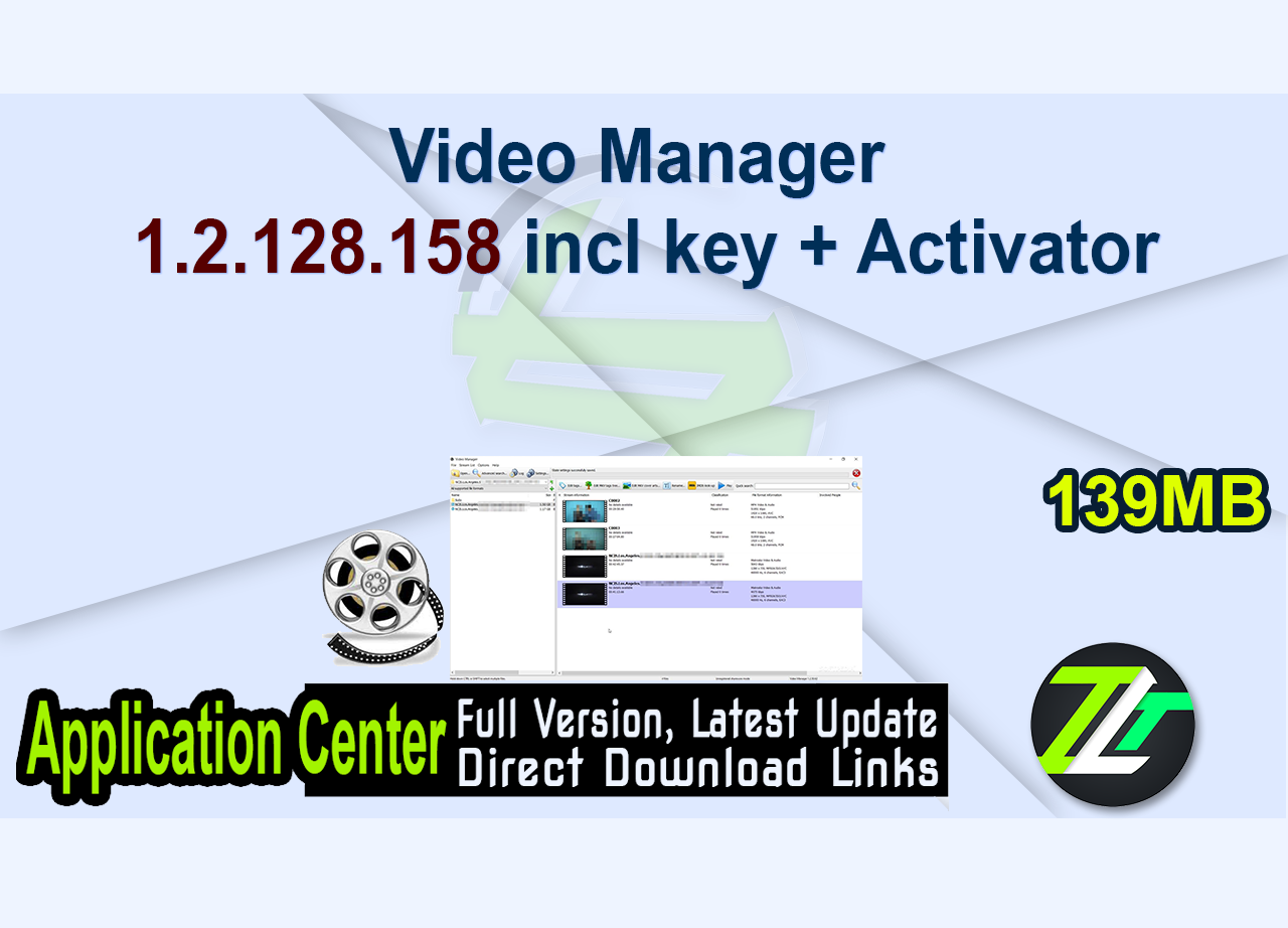 Video Manager 1.2.128.158 incl key + Activator