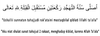 bacaan niat shalat tahajud