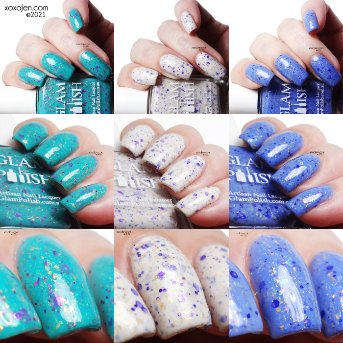 xoxoJen's swatch of Glam Polish Agrabah Trio (LE)