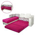 Sofa L Bed JAZZ Minimalis SLB Z01 - Merah 