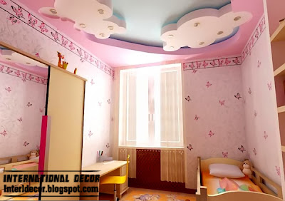 Best creative kids room ceilings design ideas, cool false ceiling of plasternoard
