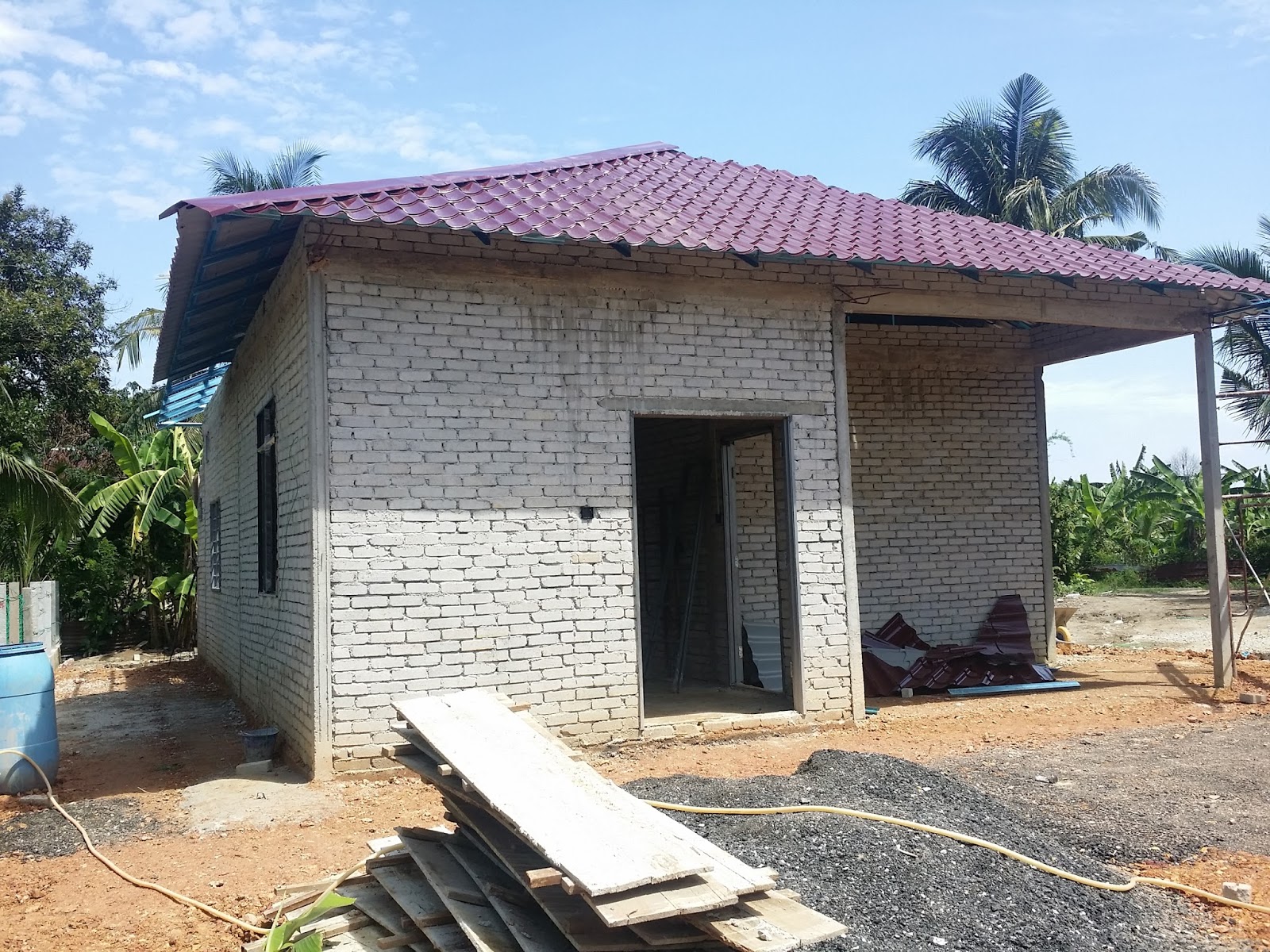 SayangkuZie Progress Terkini Rumah  bajet  kami di Kampung