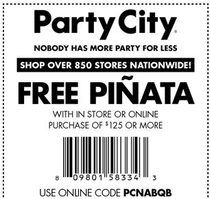 party city coupons 2018