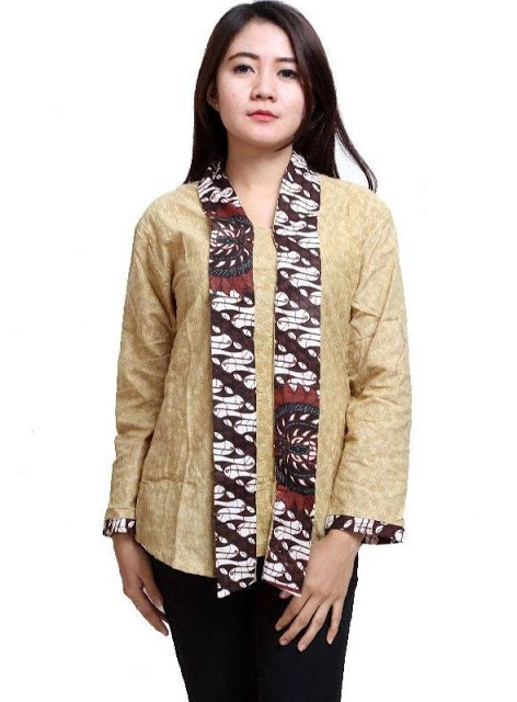 56 Model Baju Batik Wanita Gemuk Kekinian Populer 2019 