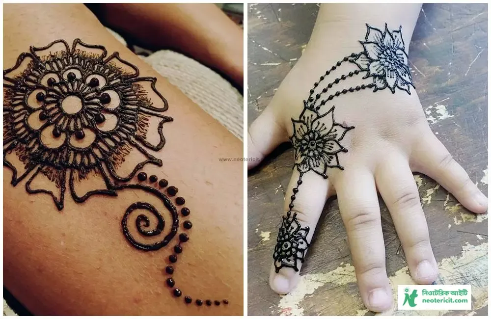 Small Kids Hand Mehndi Designs - Small Girls Mehndi Designs - Small Kids Mehndi Designs 2023 - chotoder mehndi design - NeotericIT.com - Image no 3