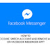 Update: How to add multiple account, switch account and remove account on Facebook messenger app?