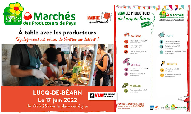 Marché de Producteurs de Pays 2022 à Lucq de Béarn