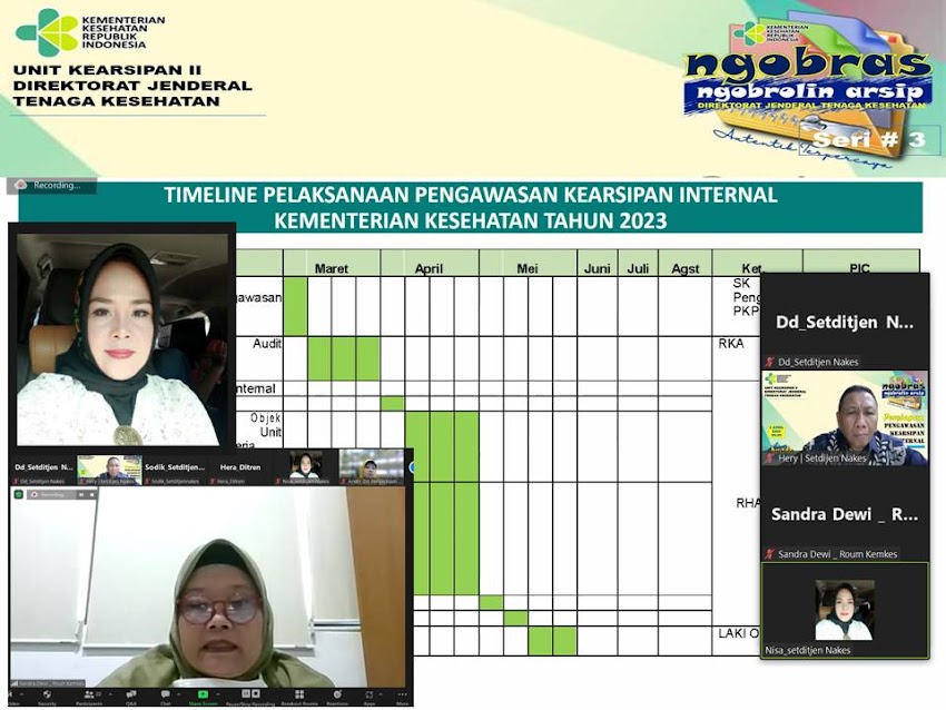 Ngobras Vol - 3 Persiapan Audit Pengawasan Kearsipan Internal Ditjen Nakes