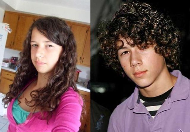 These two females look like twins of famous Taylor Lautner and Nick Jonas