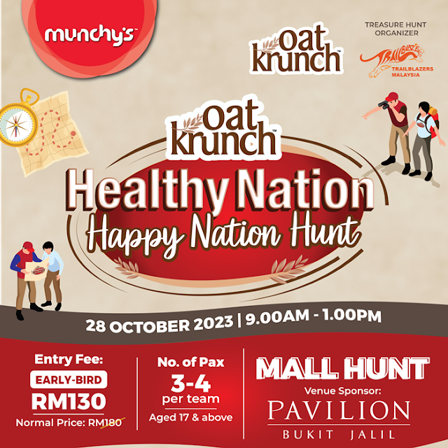 Oat Krunch Healthy Nation is a Happy Nation Treasure Hunt, Oat Krunch Treasure Hunt, Oat Krunch, Malaysia Treasure Hunt, Lifestyle