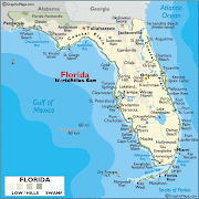 John recently travelled to sunny Florida and below reports back on the . (florida map )