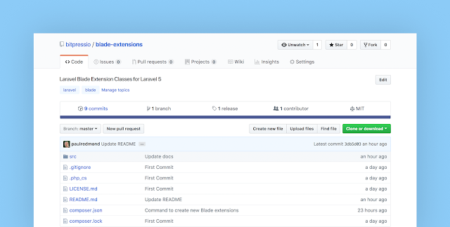 A Package for Laravel Blade Extension Classes