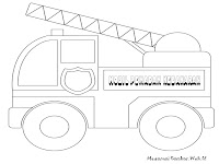 Lembar Mewarnai Gambar Mobil Pemadam Kebakaran