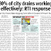Drainage system in Kochi: Times of India reports my RTI 