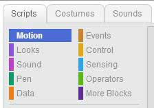 colour coded 2d game programming with Scratch