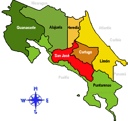 Mapas da Costa Rica