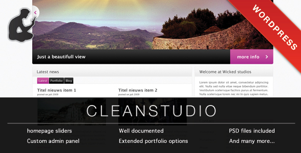 CLEAN STUDIO - WORDPRESS - Portfolio Creative