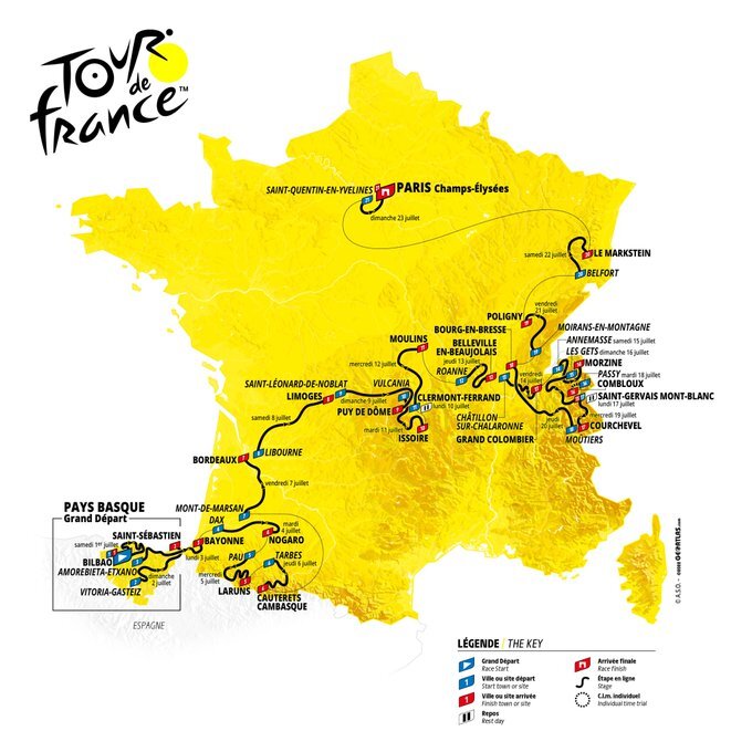 tour francia recorrido