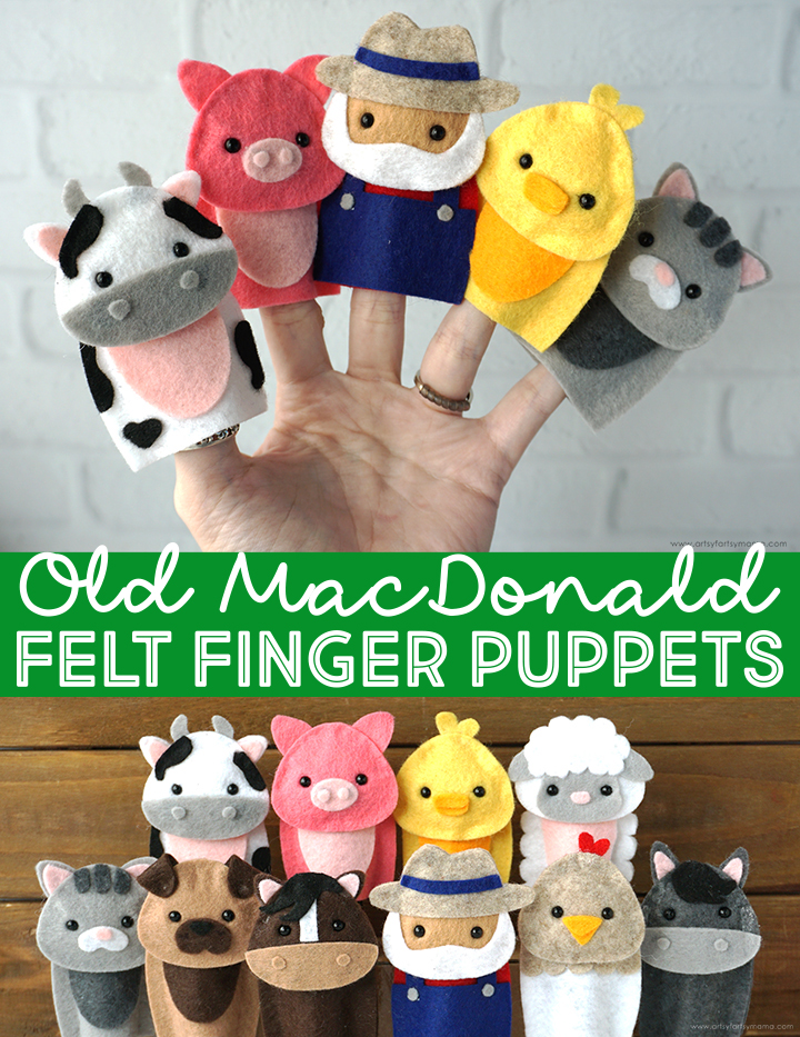Felt Farm Finger Puppets
